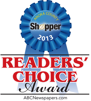 Anoka County Shopper Readers Choice Award, Best Orthopedic Surgeon, 2013