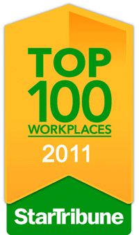 Top Workplace for 2011 by the Star Tribune