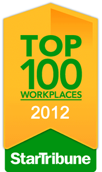 Top Workplace for 2012 by the Star Tribune